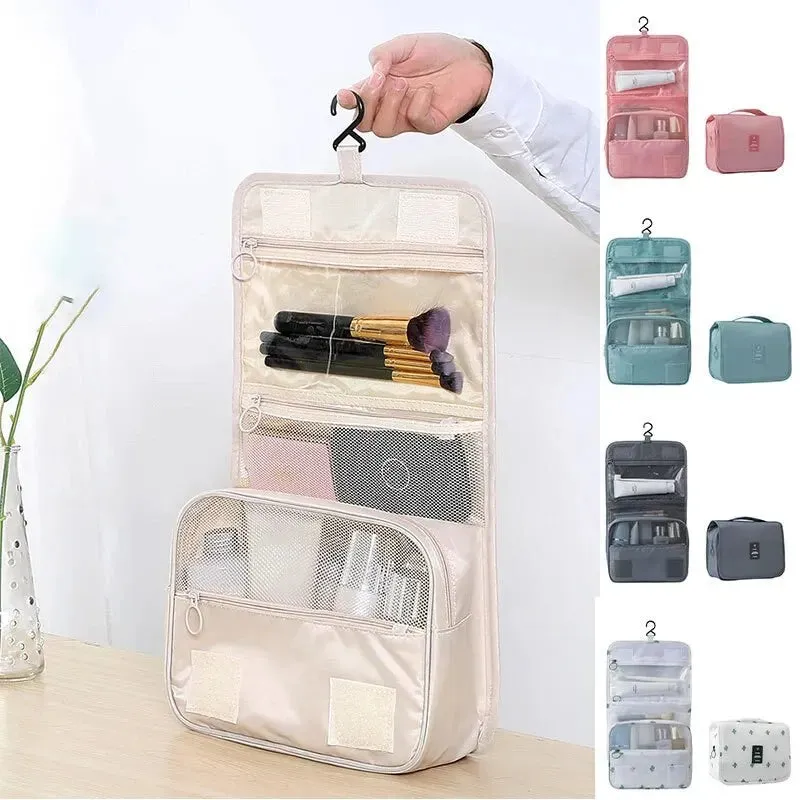 Travel Multi Functional Hanging Makeup Bag With Hanging Washable Bag