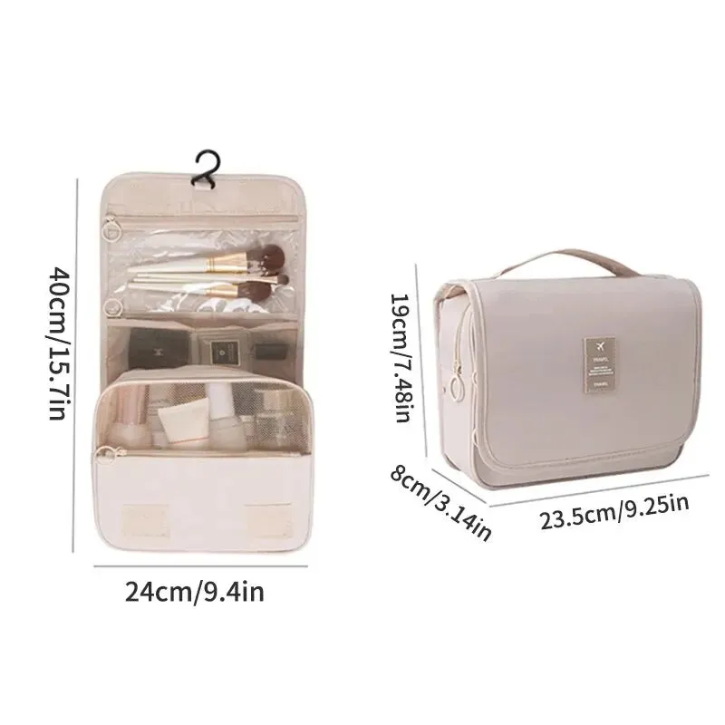 Travel Multi Functional Hanging Makeup Bag With Hanging Washable Bag
