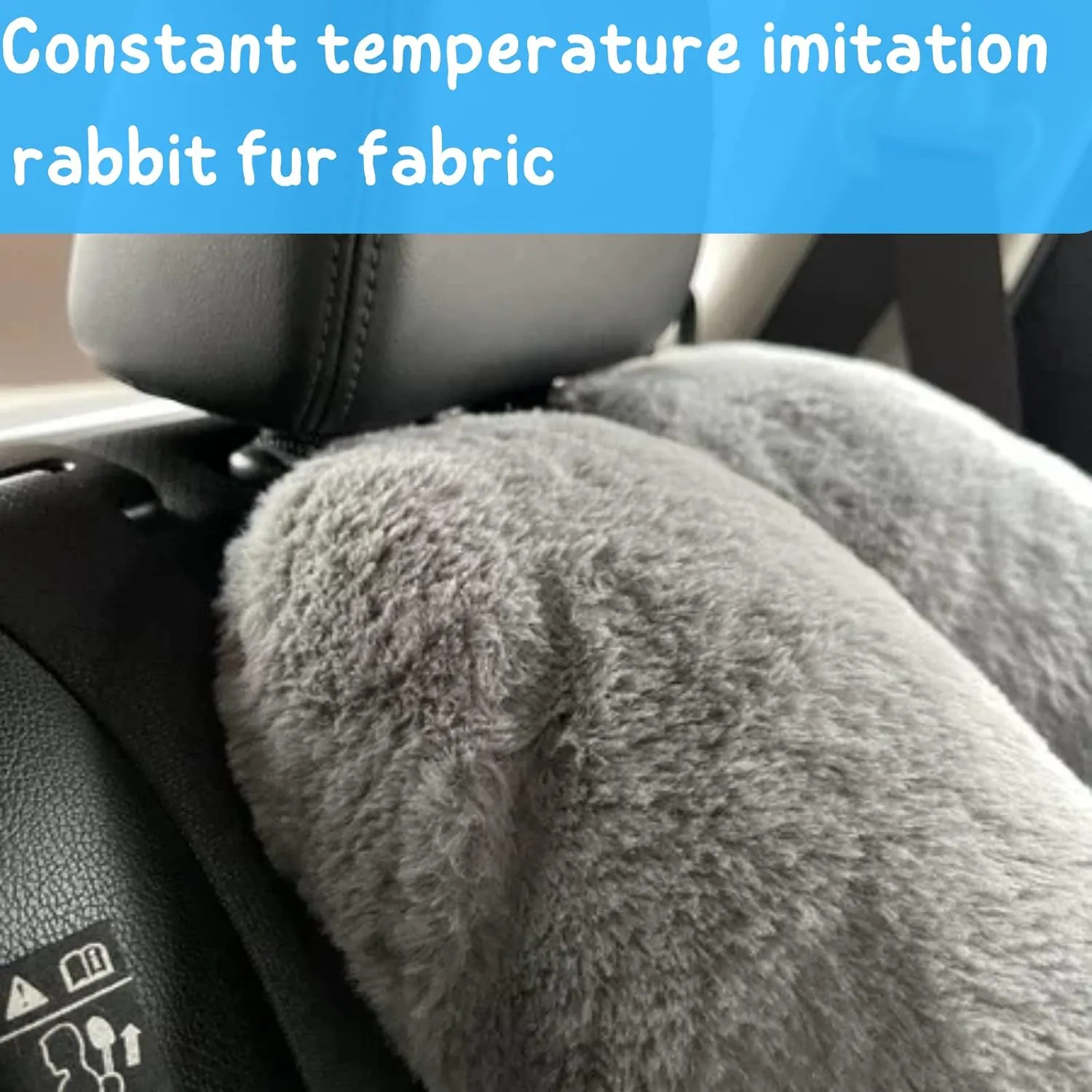 Travel Pillow for Car & Airplane Sleeping Reading Pillows for Long-Distance Travel, Washable Soft Kids Adults Neck Pillow for Traveling in Car Seat Removable Comfort Unique U Shaped Pillow (Gray)
