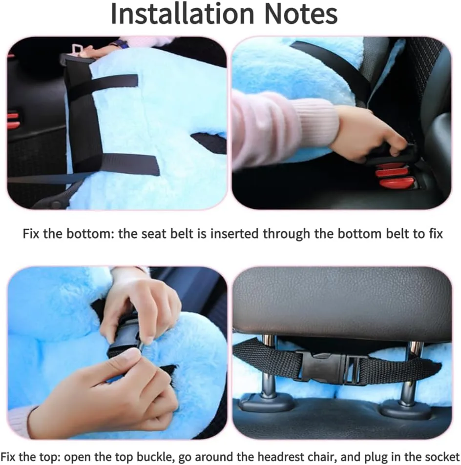 Travel Pillow Travel Pillow Cushion for The Back Seat of Car Car Pillow for Kids A Sleeping Artifact Suitable for Long-Distance Travel of Adults and Children Travel Pillow for Kids Blue
