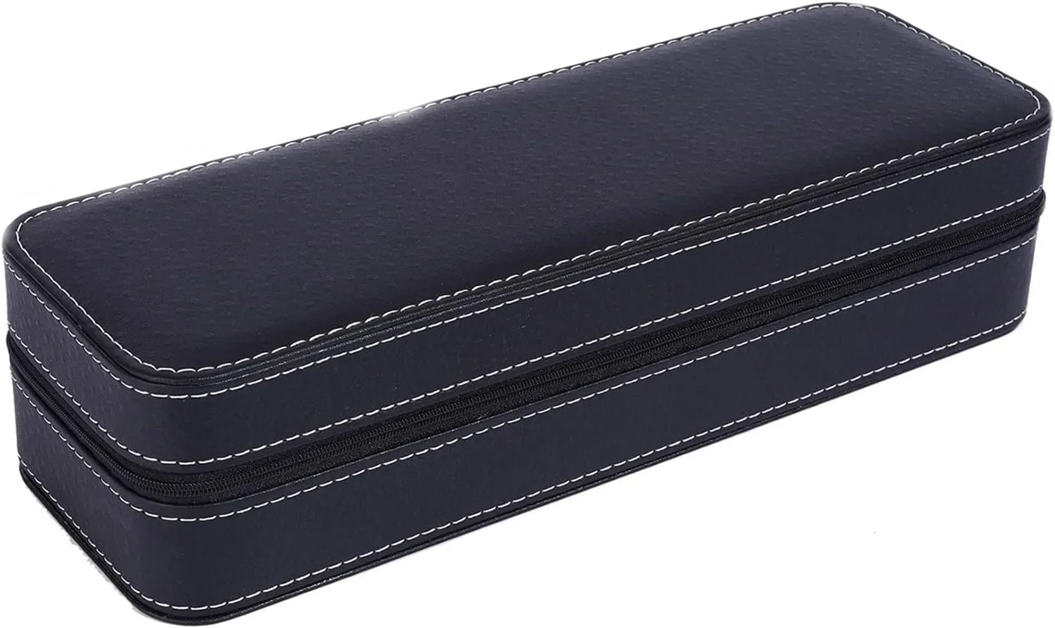 Travel Watch Organizer Watches Case Leatherette Watch Storage Pouch Jewelry Box with Zippered for Watch Maintenance (6 bit)