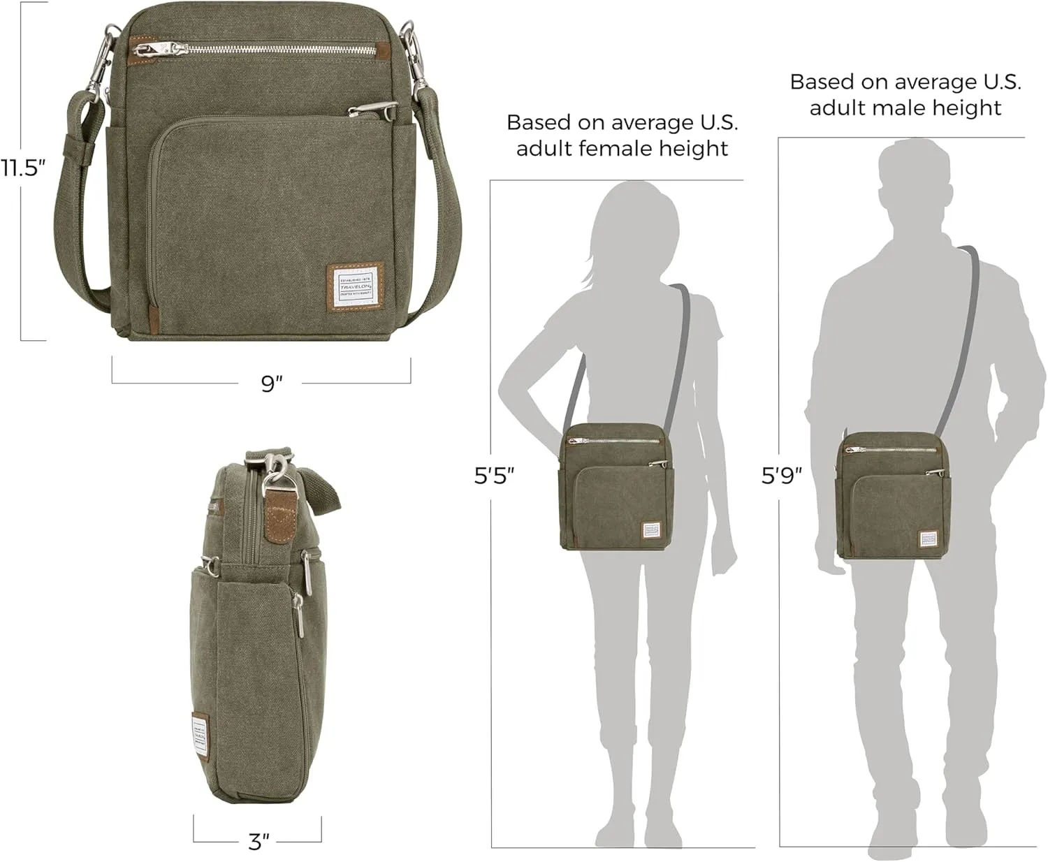 Travelon Anti-Theft Heritage Tour Bag