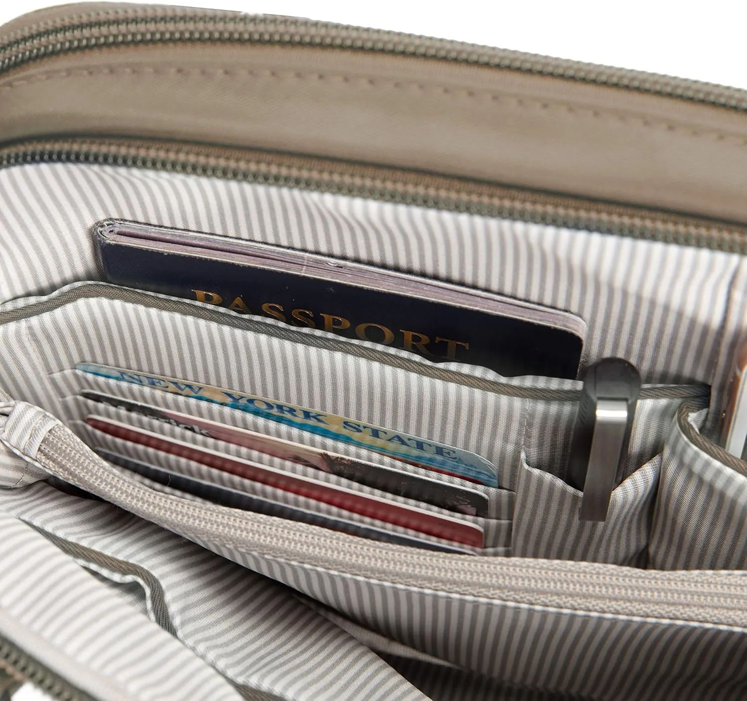 Travelon Women's Anti-theft Tailored East/West Organizer Chrossbody