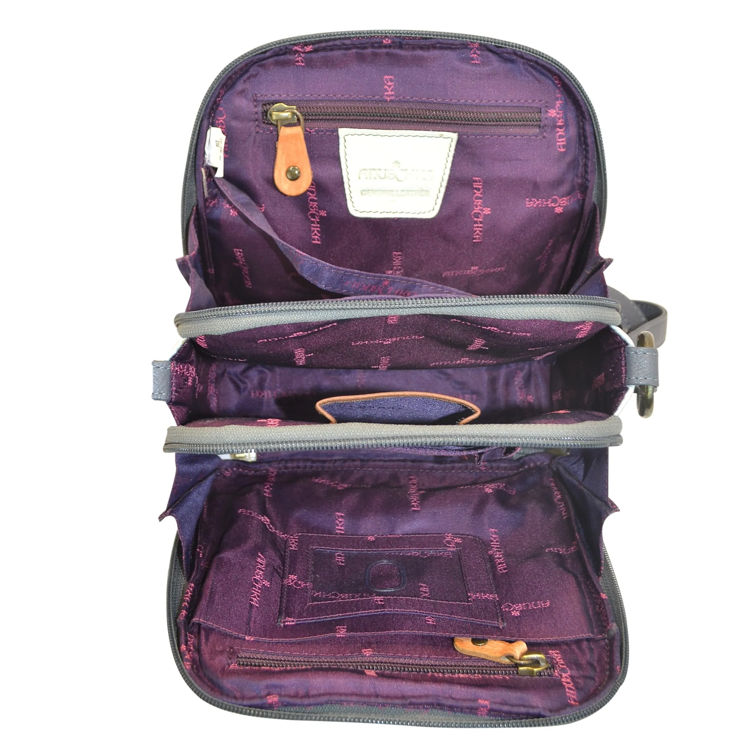 Triple Compartment Crossbody Organizer - 483