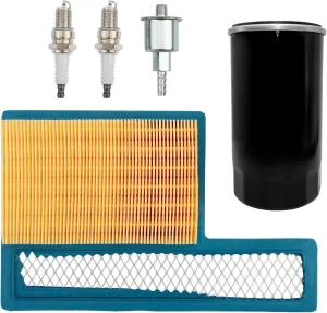 Tune Up Kit 140-3116 Air Filter, 122-0836 Oil Filter & Fuel Filter with Spark Plug, Compatible With Onan RV QG Generators 5500 7000, HGJAA HGJAB HGJAC & Marquis Gold/RV QG Marquis Platinum QG EFI