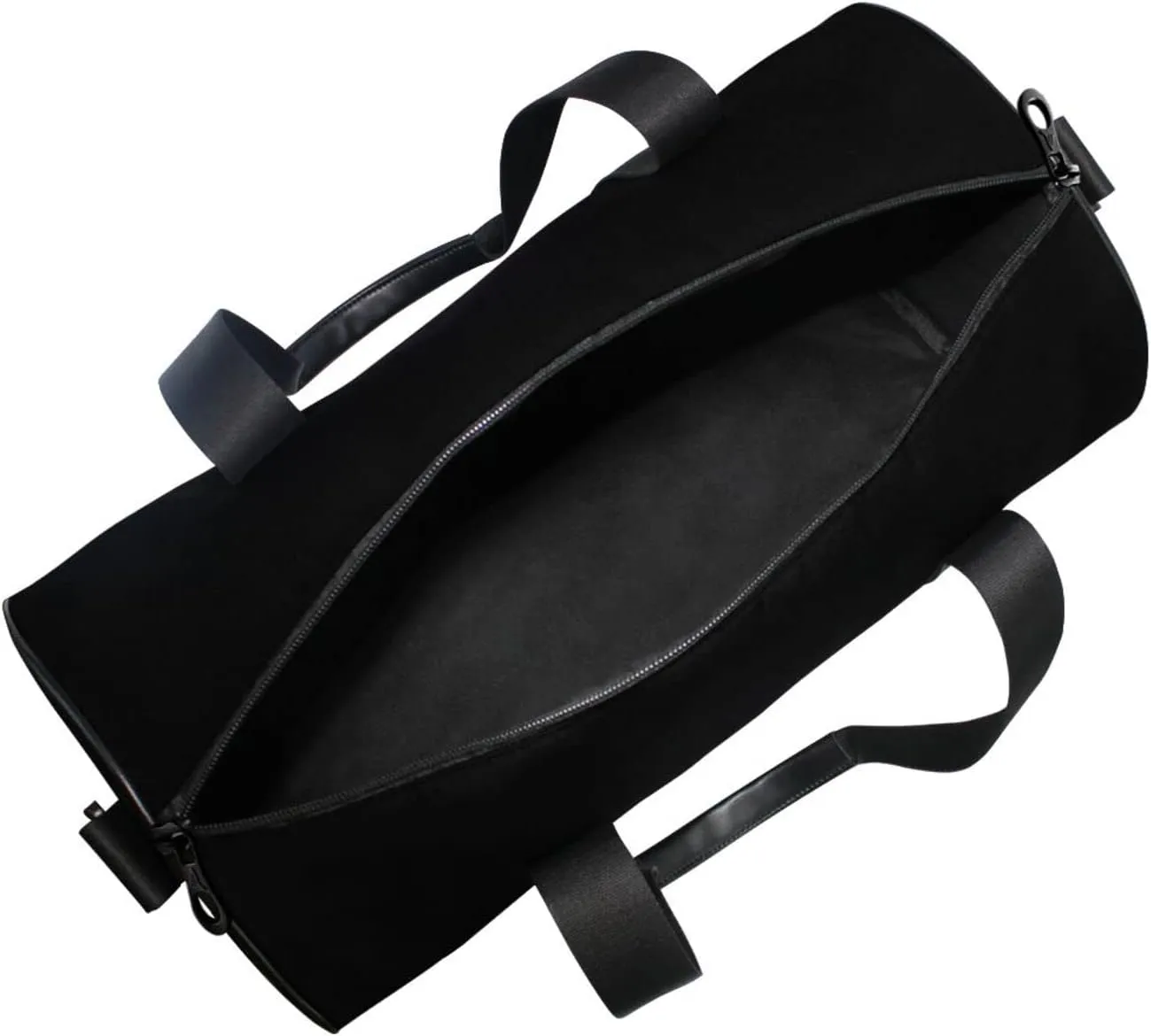 Two Glasses of Red Wine with Red Rose on Dark Duffel Bag, Foldable Canvas Travel Tote for Gym Sports with Inner Pockets, Durable Lightweight Fitness Bag for Overnight Workout