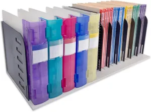 Ultimate Office TierDrop Topper Features 9 Adjustable Dividers for Vertical Filing of Books, Magazines and Hanging Files