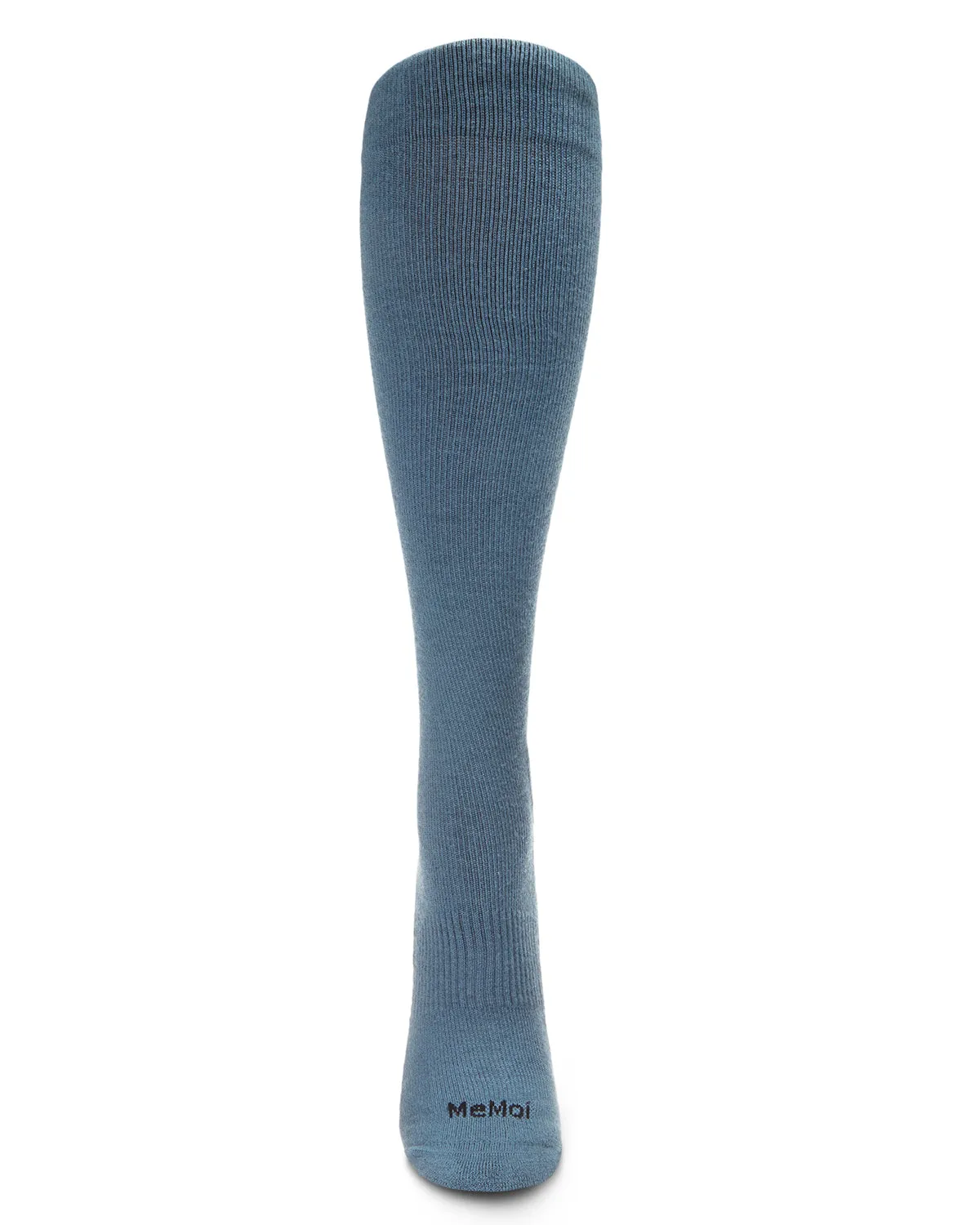 Unisex Solid Merino Cushion Sole Knee High Wool Blend 15-20mmHg Graduated Compression Socks