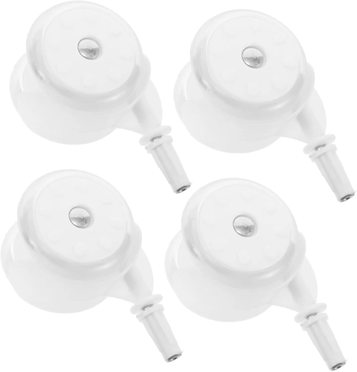 Universal Stroller 4 Pack Replacement Parts White Caster Wheel Elegant Easy to Install