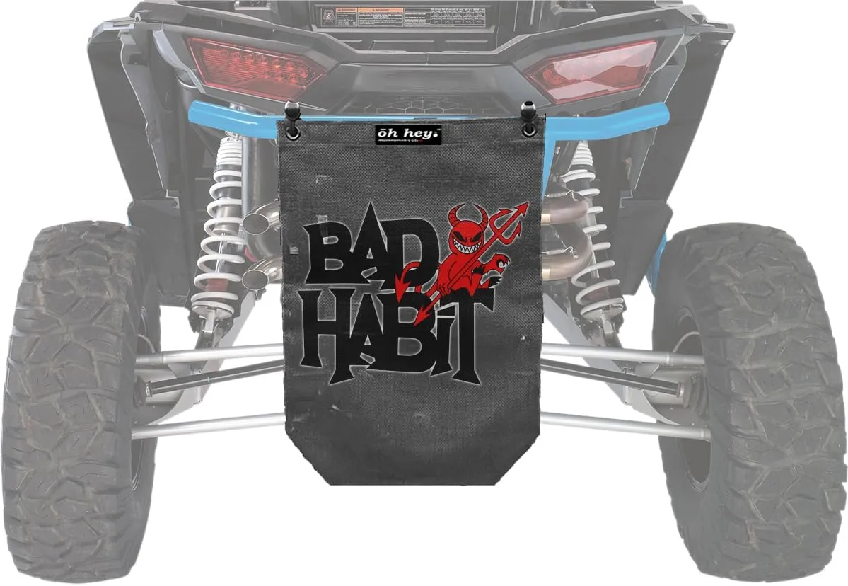 Universal/UTV/Golf Cart/Marine/Outdoor Mesh Trash Bag - Bad Habit Design