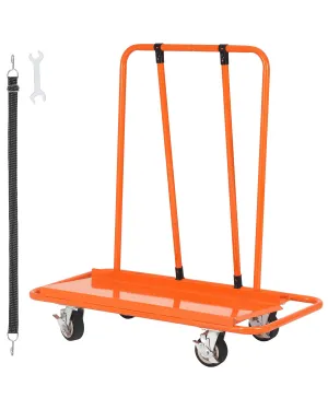 VEVOR 3000 lbs Heavy-Duty Panel Dolly, Drywall Cart Features 45.28" x 21.8" Deck & 5" Swivel Wheels, Drywall Sheet Cart, Handling Wall Panel, Sheetrock, Lumber, Ideal for Garage, Home, Warehouse
