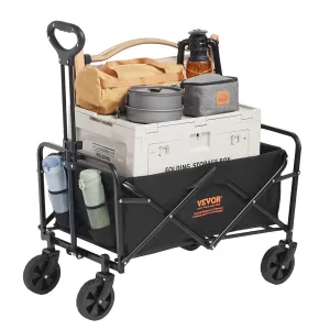 VEVOR Collapsible Folding Wagon Sports Wagon for Camping