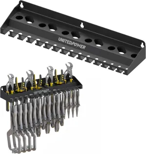 Vise Grip Holder, Wall Mount Pliers Storage Rack Organizer for Workshop, Shed, Garage, Stores up to 15 Vises or 11 Pliers