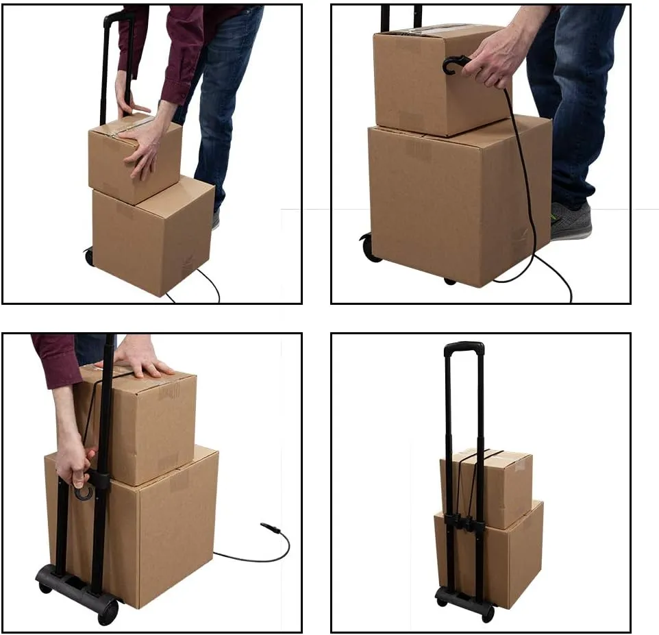 Vispronet 31in x 13in x 10in Travel Trolley with Removable Bag, Multifunctional Tradeshow Storage Bag and Cart with Adjustable Handle – Only Weighs 4lbs