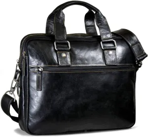 Voyager Professional Zippered Briefcase #7321 (Black)