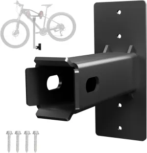 Wall Mount Bike Rack Hitch Cargo Carrier Bicycle Receiver Storage Store Hanging Garage Organizer Trailer Holder Accessories Bracket Heavy Duty Holds Max 300 Lbs Easy to Load Secure 2 inch