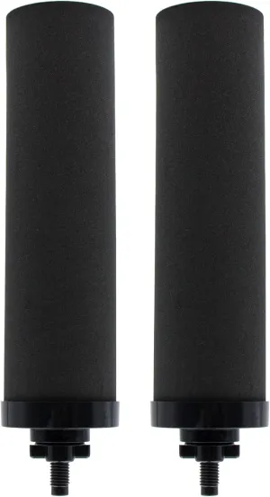 Water Filter Replacement for BB9-2® Black Activated Carbon Filters, Compatible with Berkey® Travel, Large, Royal, Crown Series, Pack of 2