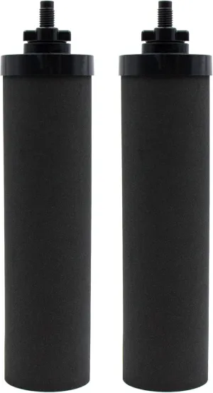 Water Filter Replacement for Berkey® BB9-2 Black Activated Carbon Filters, Compatible with Berkey® Gravity Water Filter System, Pack of 2