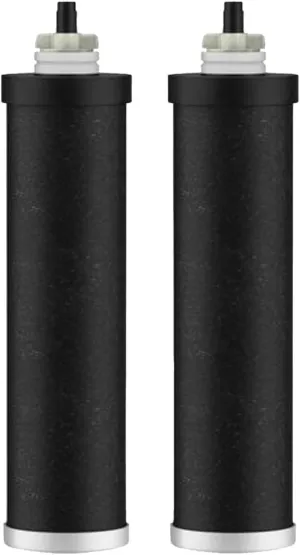 Water Filter Replacement for Berkey® BB9-2® Purification Elements Black Filter, Compatible with Berkey® Gravity Fed Water Filtration System, Pack of 2