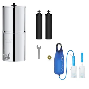 Waterdrop Gravity-fed Water Filter System and Water Filter Straw