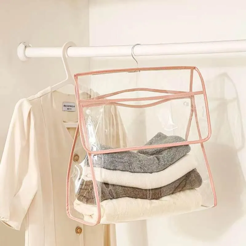 Waterproof Hanging Bathroom Organizer Bag - Transparent Storage Solution