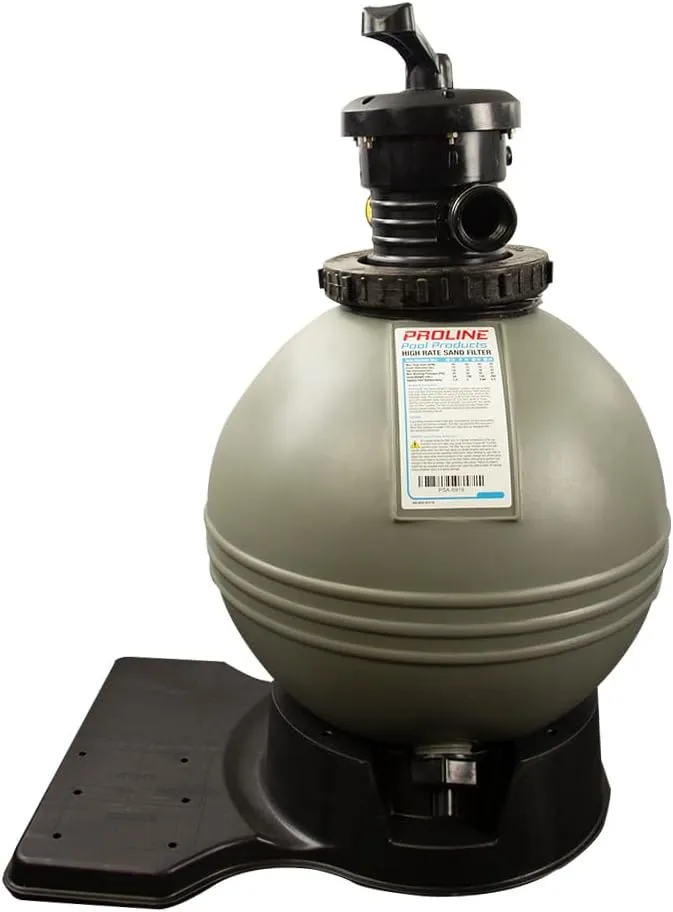 Waterway 'Proline' 19" Inch Sand Filter with Base | for Above Ground Pools Up to 21,600 Gallons | Easy to Install | Pump Not Included | Fill: 100 Pounds of Sand (Not Included)