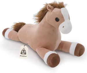 Weighted Horse Stuffed Animals, Large Horse Plush Hugging Pillow 23", Cute Farm Plush Toys, Large Weighted Stuffed Animals 3.3lbs, Gifts for Kids, Adults on Birthday Children's Day Christmas