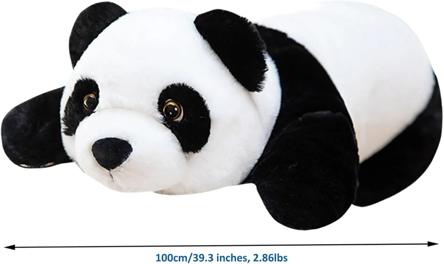 Weighted Stuffed Animals, 39.3" 2.86lbs Panda Plush Toy Cute Panda Weighted Plush Animals Pillow Gifts for Kids Adults Birthday, Valentine's Day