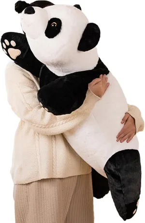 Weighted Stuffed Animals, 39.3" 2.86lbs Panda Plush Toy Cute Panda Weighted Plush Animals Pillow Gifts for Kids Adults Birthday, Valentine's Day