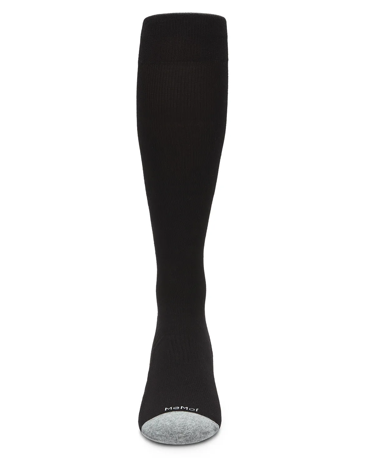 WellFit 15-20mmHg Off Black Cotton Compression Socks