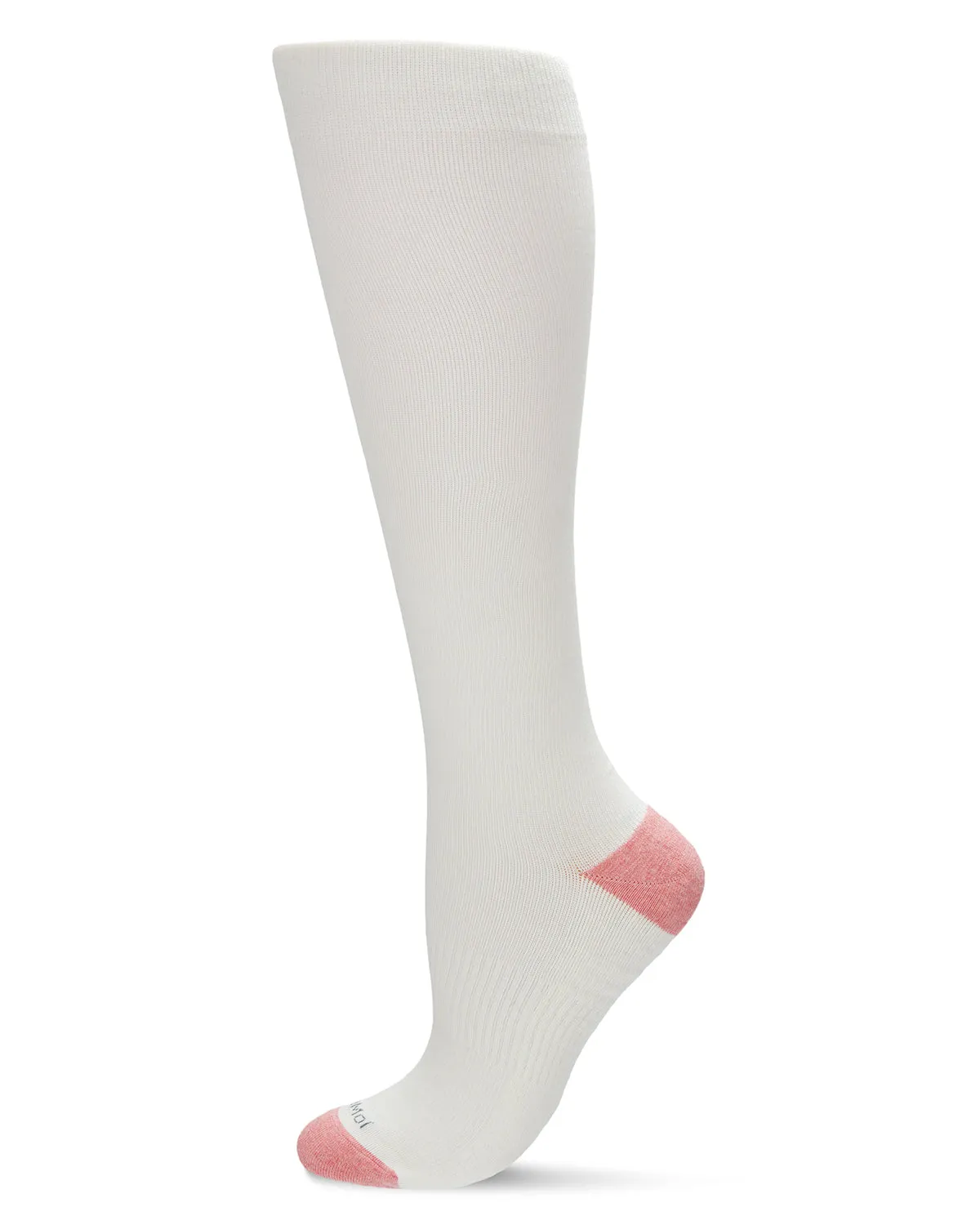 WellFit 15-20mmHg Off Black Cotton Compression Socks