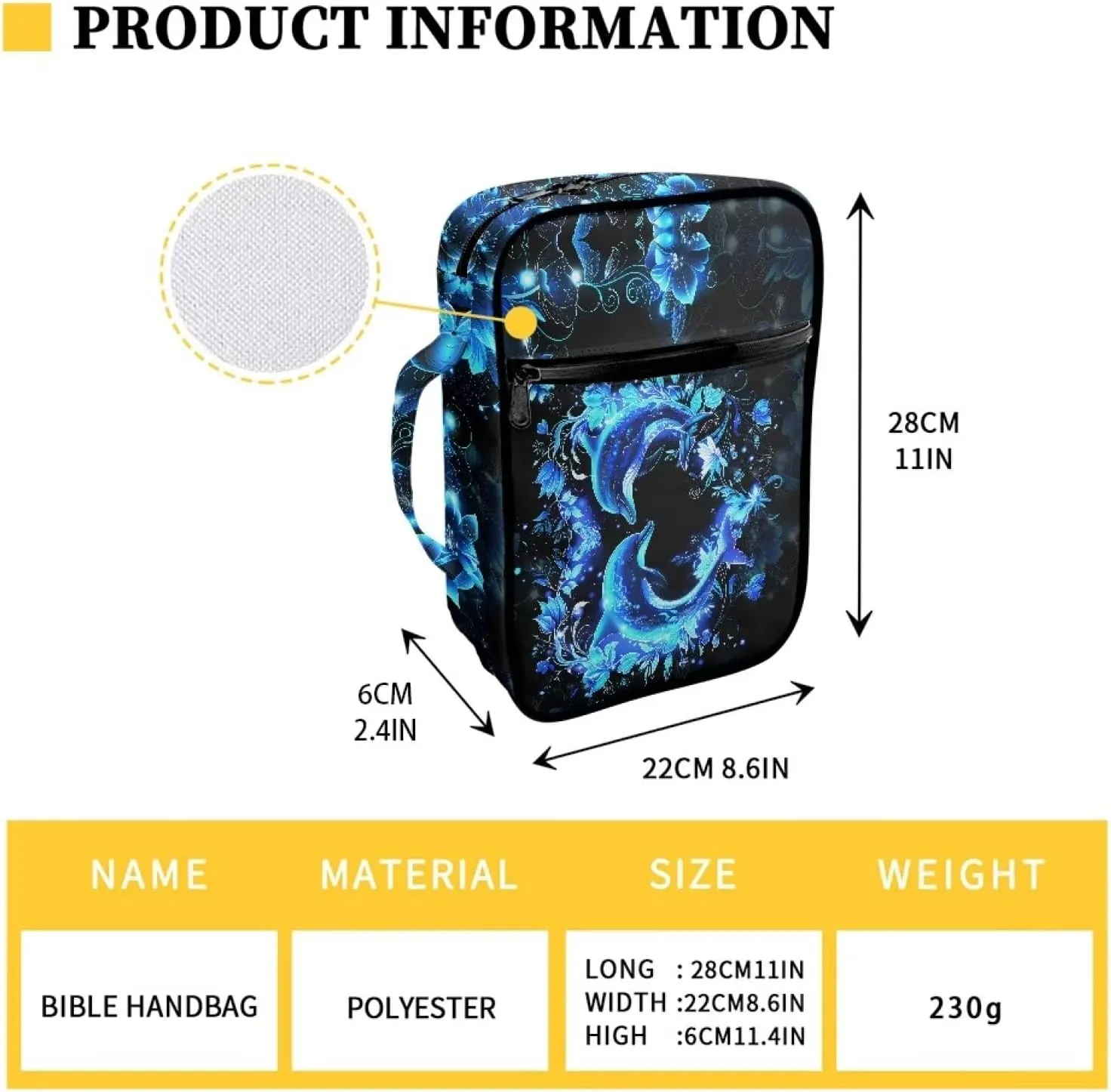 Western Bible Case Bible Covers for Women Men with Pockets Book Cover Protector Bible Accessories Kit