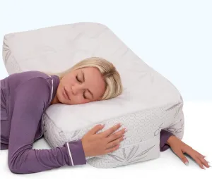 Wife Pillow - Adjustable Side Sleeper Pillow with Arm Tunnels for Shoulder Pain, Rotator Cuff Support, Arm & Shoulder Relief - Pressure-Free Sleep Pillow for Adults - Cooling Shredded Memory Foam