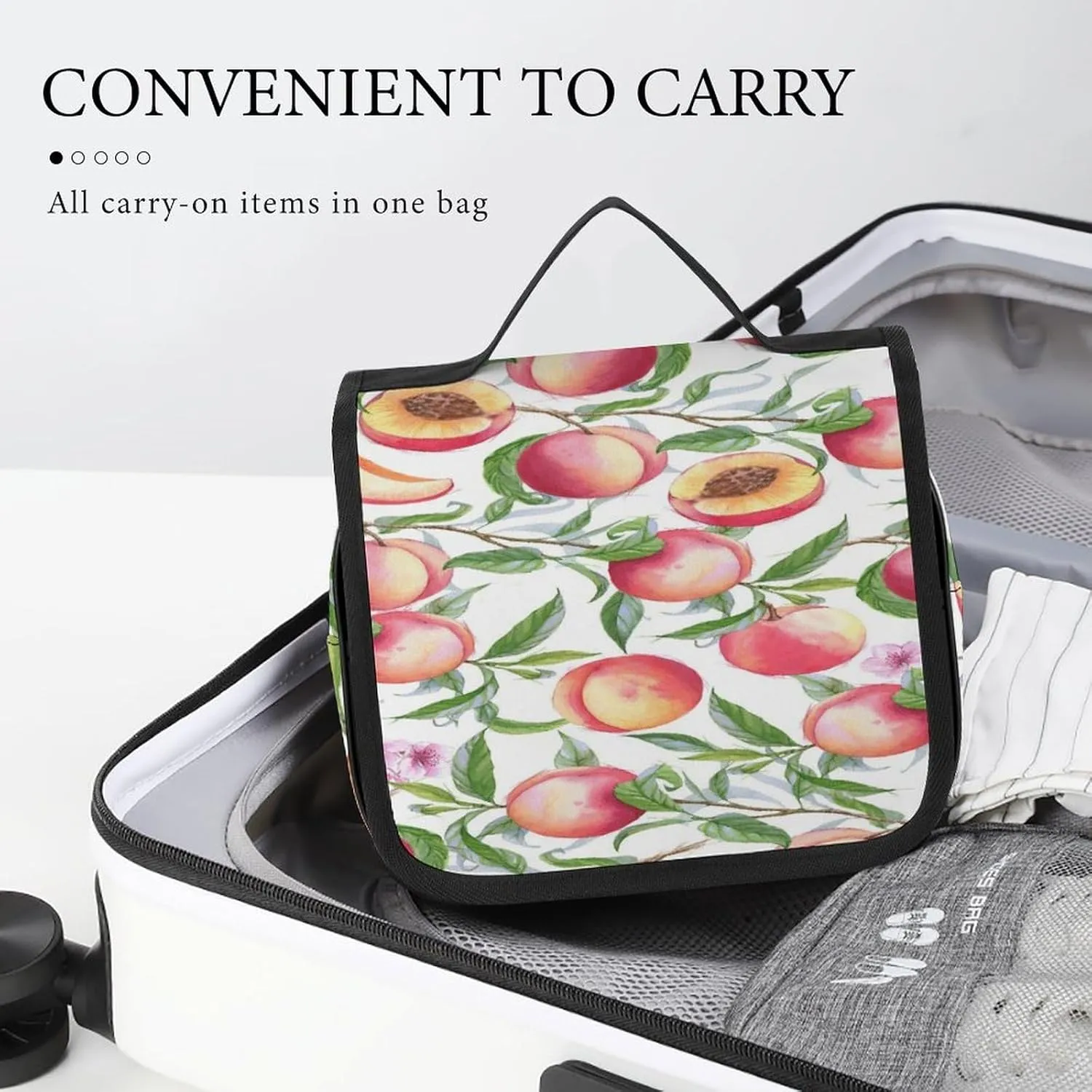 Women Hanging Toiletry Wash bag, Travel Cosmetic Storage Case Organizer