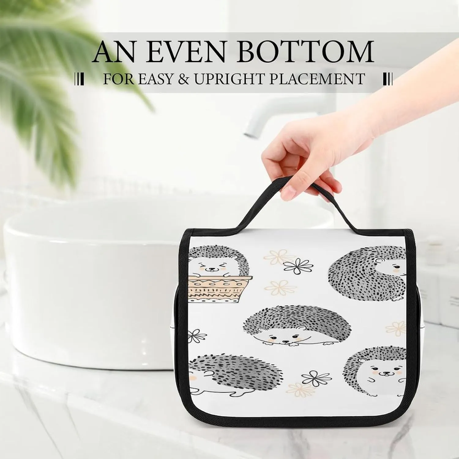 Women Hanging Toiletry Wash bag, Travel Cosmetic Storage Case Organizer