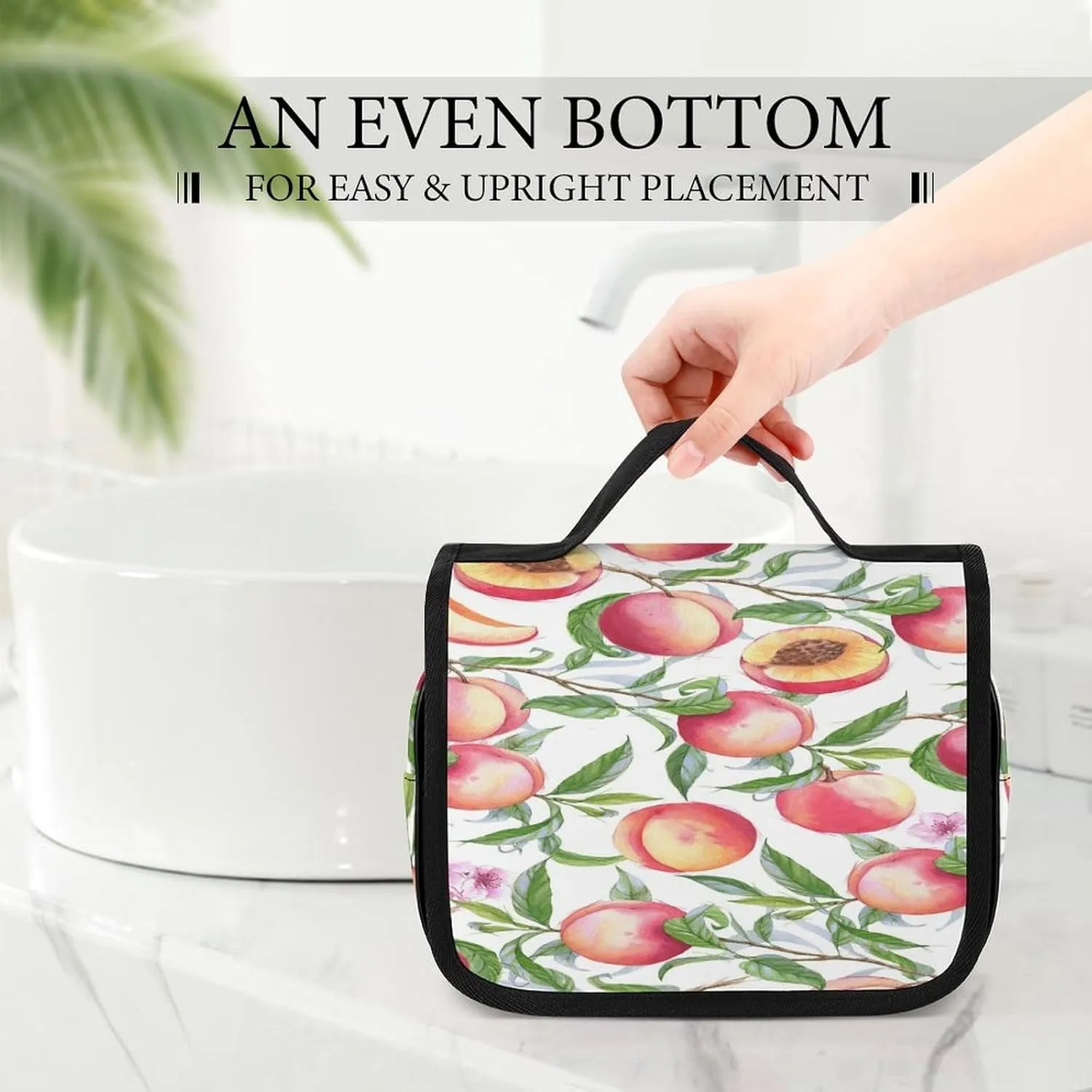 Women Hanging Toiletry Wash bag, Travel Cosmetic Storage Case Organizer