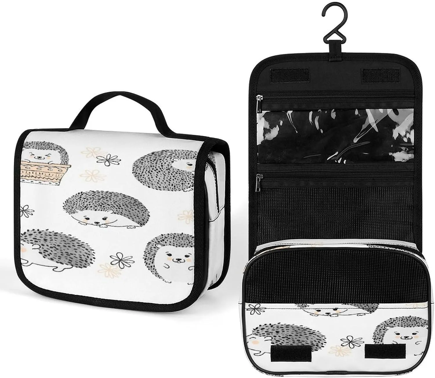 Women Hanging Toiletry Wash bag, Travel Cosmetic Storage Case Organizer