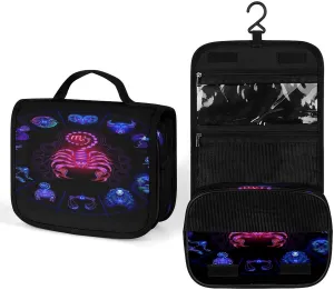 Women Hanging Toiletry Wash bag, Travel Cosmetic Storage Case Organizer