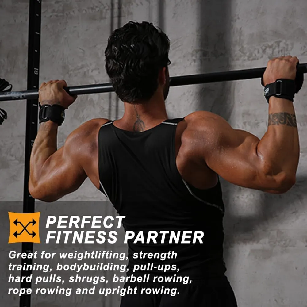 Wrist Straps for Weightlifting for Maximum Grip Support - Lifting Deadlift Strap & Weight Lifting Grips Gloves for Working Out Pull Up Deadlifting & Shrugs