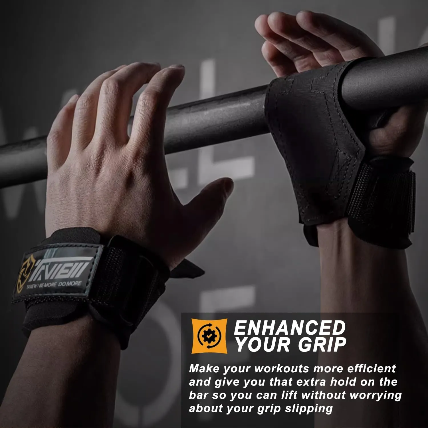 Wrist Straps for Weightlifting for Maximum Grip Support - Lifting Deadlift Strap & Weight Lifting Grips Gloves for Working Out Pull Up Deadlifting & Shrugs