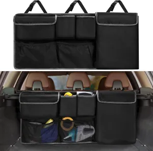 XHRING Car Trunk Organizer Backseat Hanging Storage Bag for Subaru Crosstrek Forester Outback Ascent Premium Sport Limited Base Touring XT SUV Accessories 2000-2024 2025