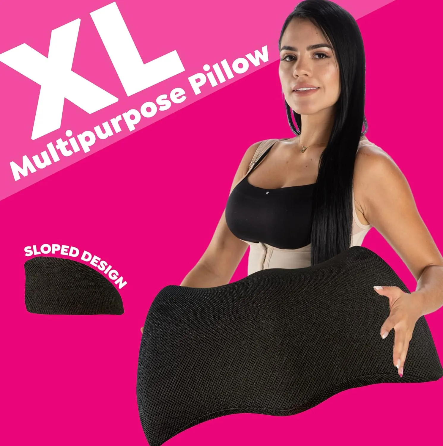 XXL Multipurpose Pillow,Gaming Pillow,Wheelchair Pillow,BBL Booty Pillow After Surgery for Butt Pillow for Sitting After Surgery,Butt Pillow,Brazilian Buttlift Pillow cojin Comfi Wedge Support Cushion