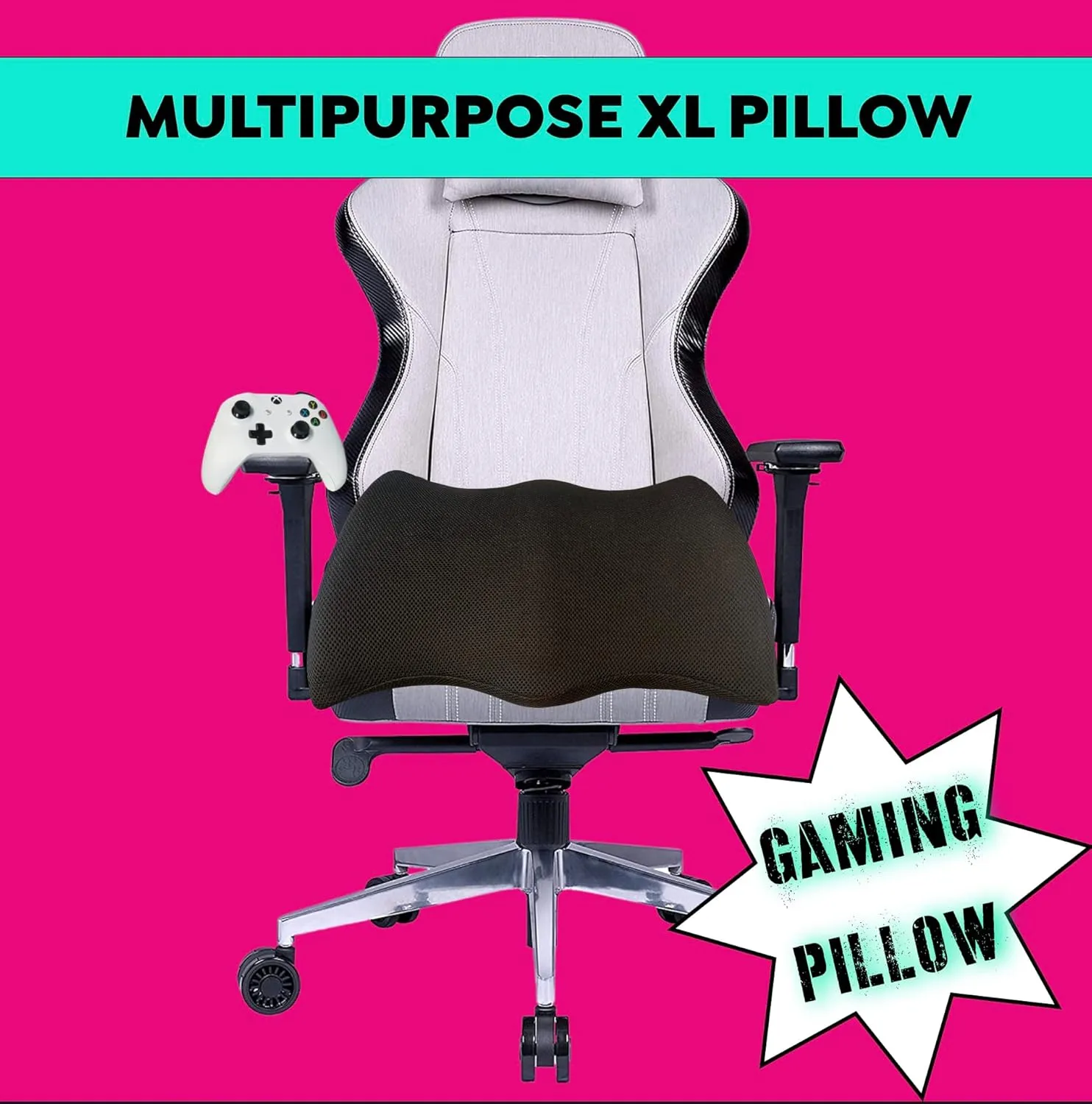 XXL Multipurpose Pillow,Gaming Pillow,Wheelchair Pillow,BBL Booty Pillow After Surgery for Butt Pillow for Sitting After Surgery,Butt Pillow,Brazilian Buttlift Pillow cojin Comfi Wedge Support Cushion