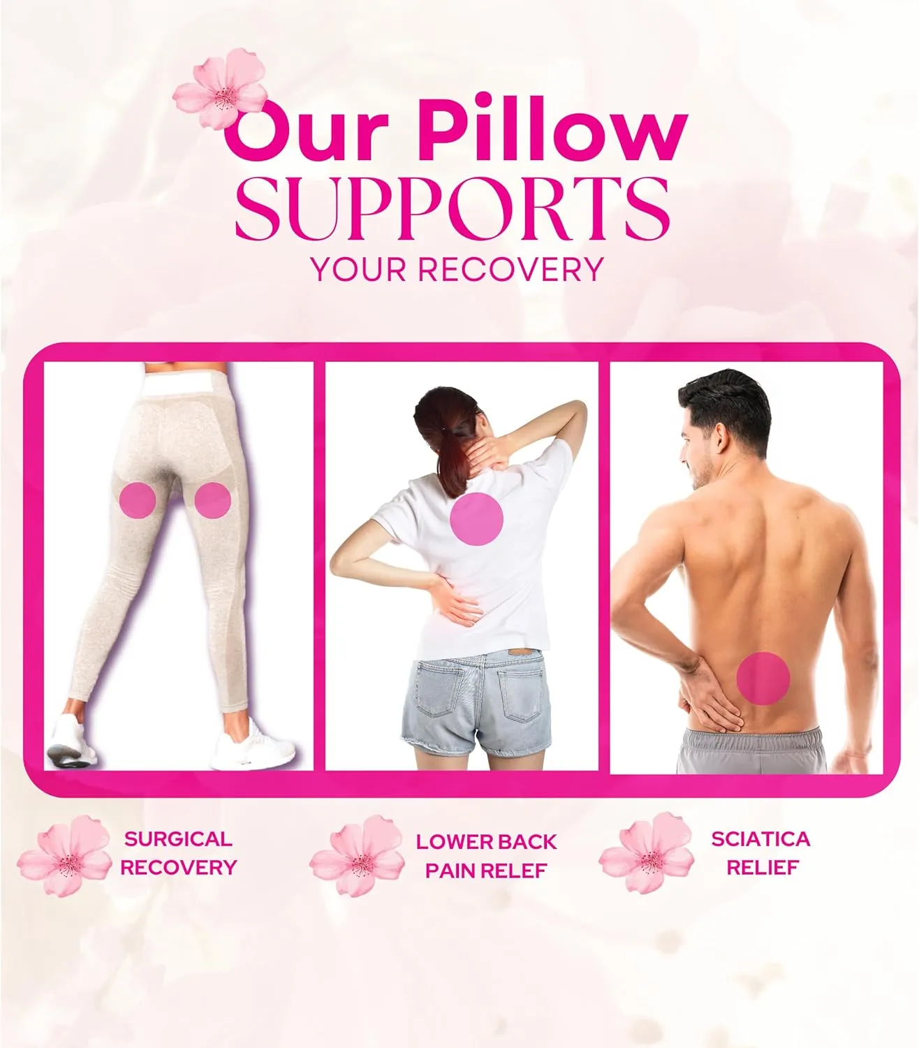XXL Multipurpose Pillow,Gaming Pillow,Wheelchair Pillow,BBL Booty Pillow After Surgery for Butt Pillow for Sitting After Surgery,Butt Pillow,Brazilian Buttlift Pillow cojin Comfi Wedge Support Cushion