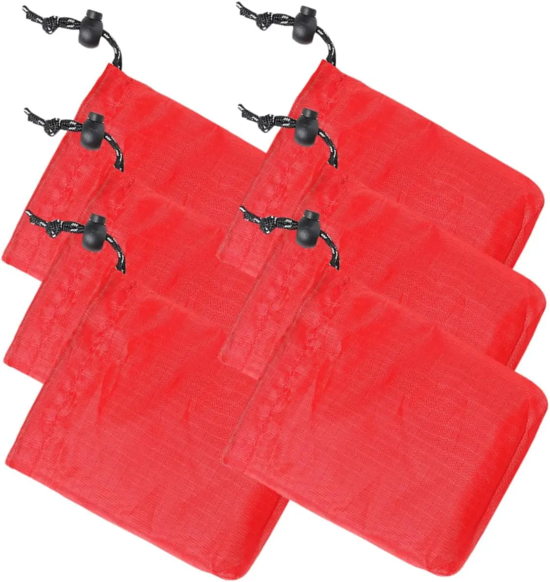Yardwe Small Pouches Draw Outdoor Draw Pouch Camping Small Items Storage Bag Red Sundry Bundle Pocket Polyester