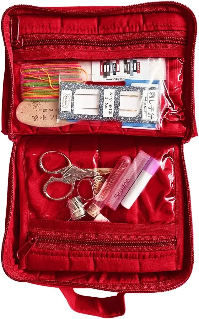 Yazzii Crafters Mini Organizer Tote Bag - Multipurpose Storage Organizer for Crafts, Cosmetics, & Jewelry