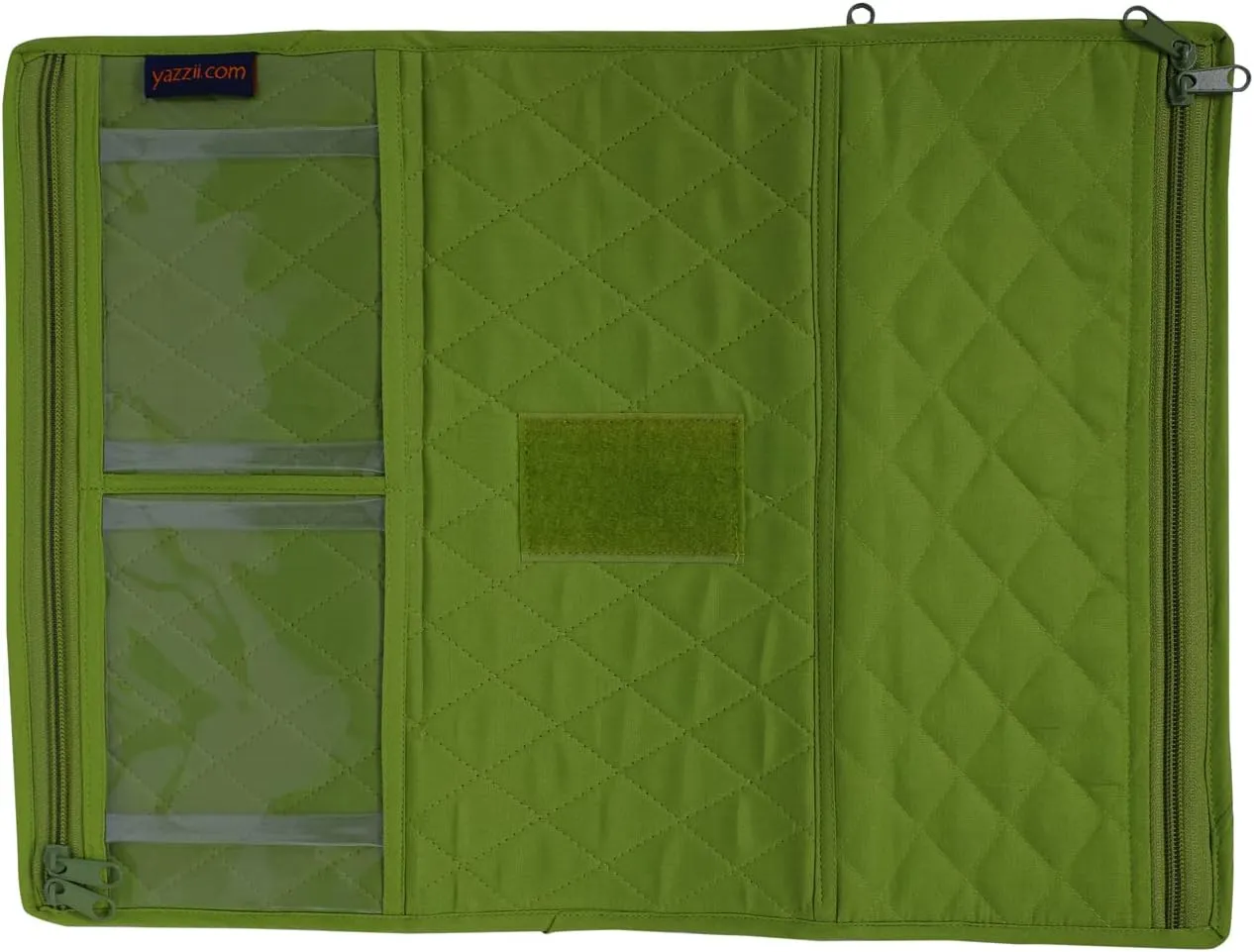 Yazzii Sewing Machine Feet Organizer Bag - Sewing Supply Organizer - Sewing Accessories Organizer with Pockets Green
