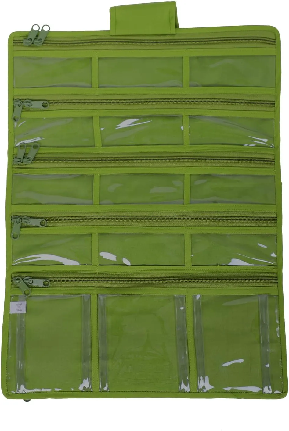 Yazzii Sewing Machine Feet Organizer Bag - Sewing Supply Organizer - Sewing Accessories Organizer with Pockets Green