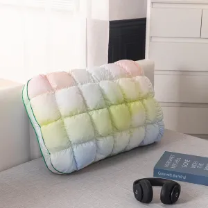 YOUR MOON Fluffy Support Bed Pillow Standard Size, Super Soft Premium Down-Alternative Filling for Sleeping, Luxury Hotel Quality Bed Pillows for Side Sleeper (Rainbow)
