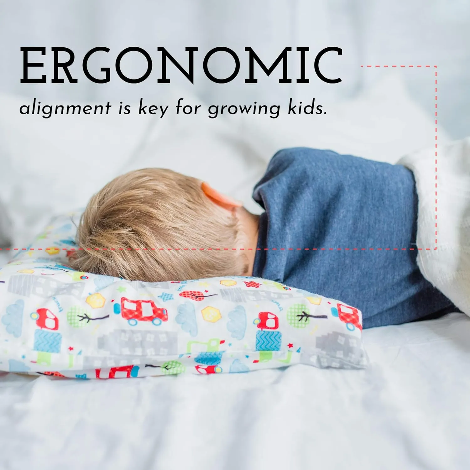 Youth Pillow - 16 X 22 - Soft & Hypoallergenic - Kids Sleeping Pillow - Toddler Bed Pillow - Perfect Size - Backed by Our Love The Fluff Guarantee (1 Pack)
